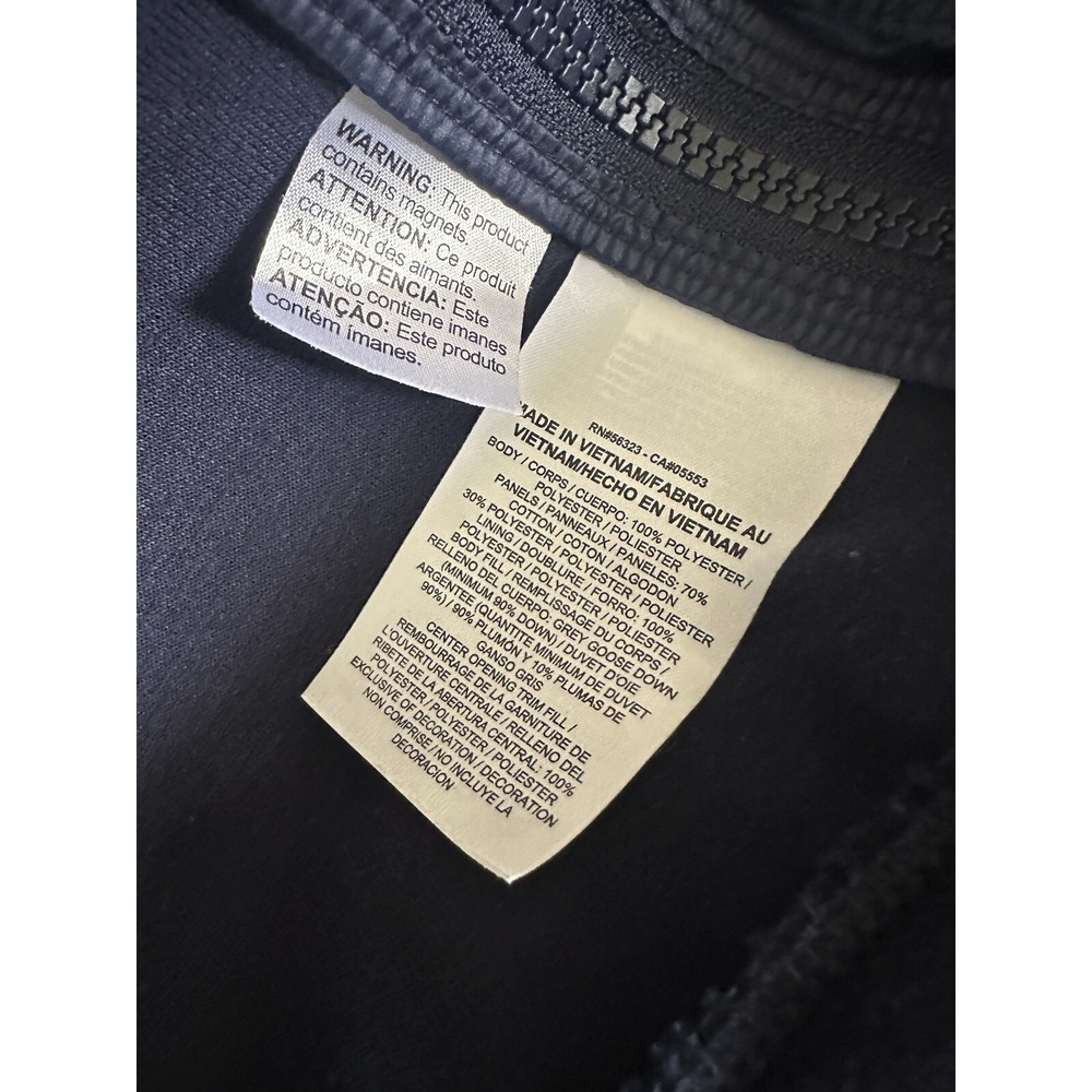 NIKE Tech Fleece Puffer Aeroloft Bomber Jacket Navy Goose Down 804982-423 Large - Picture 12 of 15